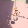 Moon Sun Ball Crystal Suncatcher Metal Prism