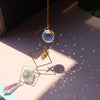 Moon Sun Ball Crystal Suncatcher Metal Prism