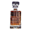 Whiskey Glass Decanter with the American Flag